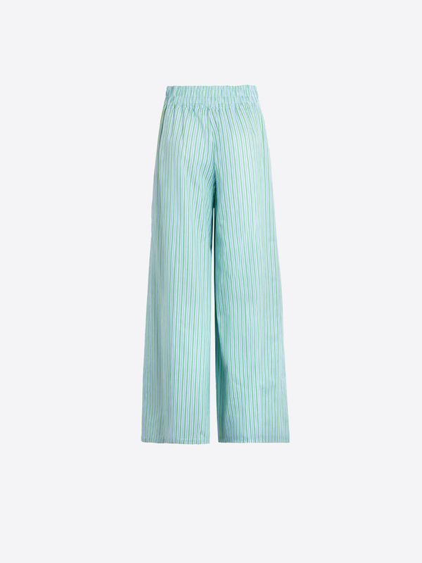 VILAGALLO Marian verde stripe pantalons