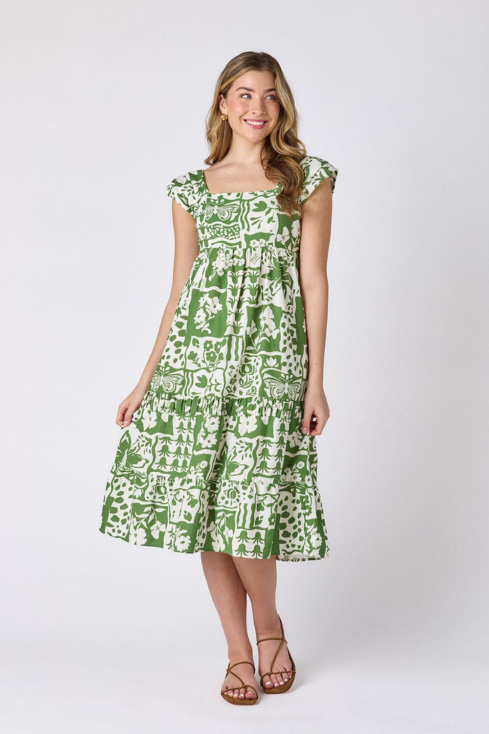 CROSBY Amara Dress Gardener CROSBY Amara Dress Gardener
