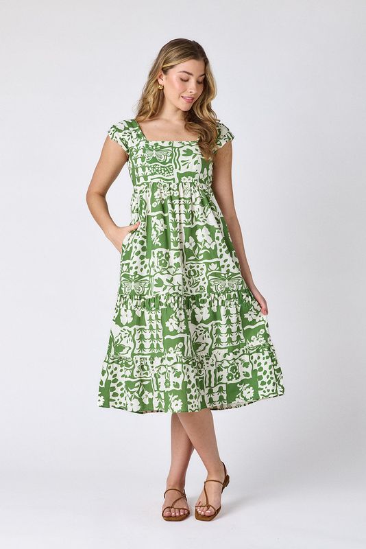 CROSBY Amara Dress Gardener
