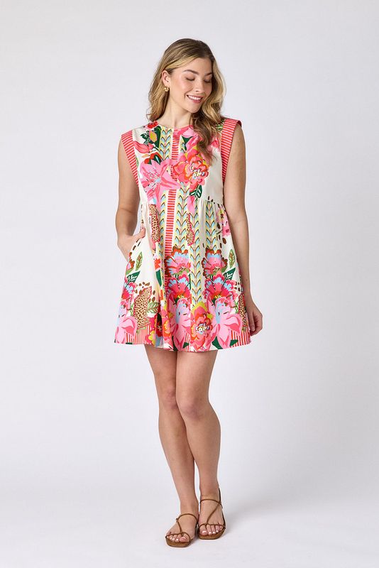 CROSBY Moxie Dress Wild Lily