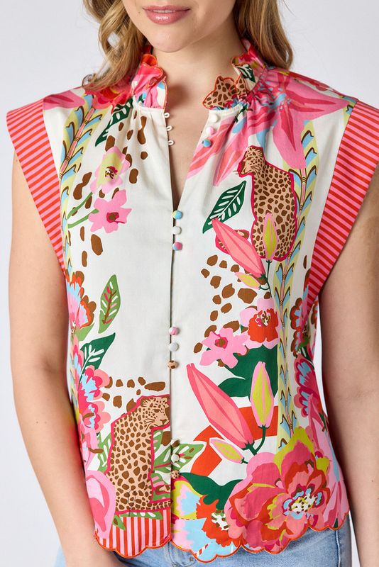 CROSBY Fritzy Top Wild Lily