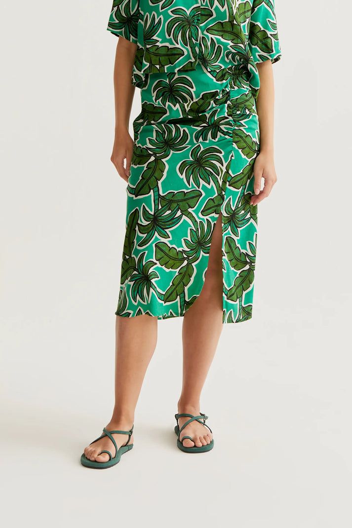 COMPANIA FANTASTICA Green Palms skirt COMPANIA FANTASTICA Green Palms skirt
