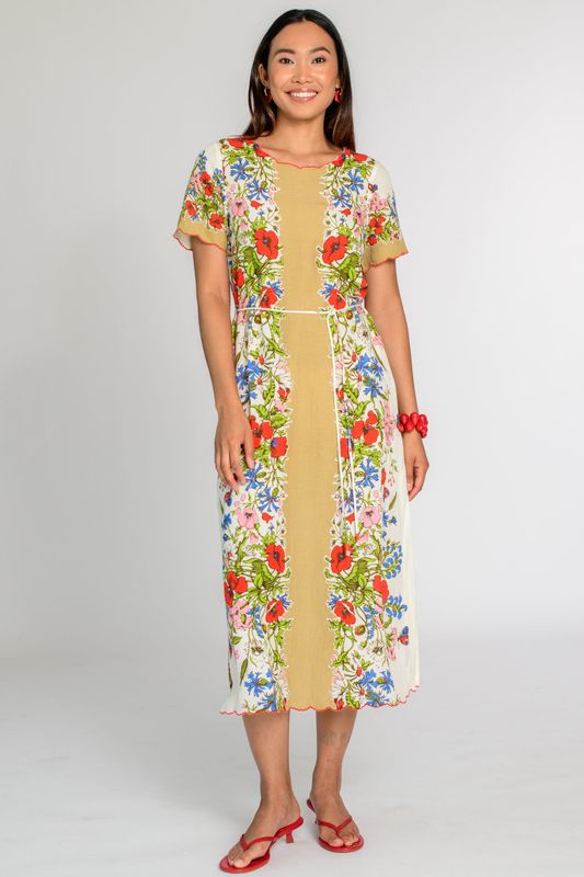 ELIZABETH JAMES Tess Midi Dress Butterfly Garden