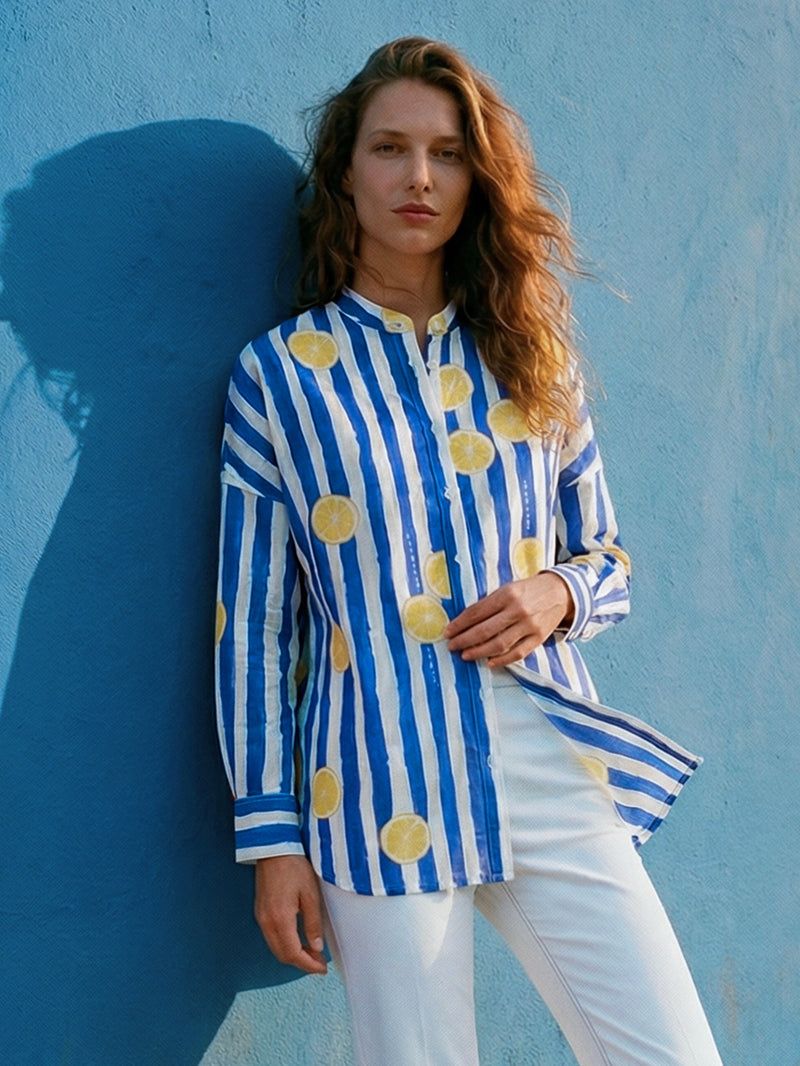 VILAGALLO Limonada Linen Shirt