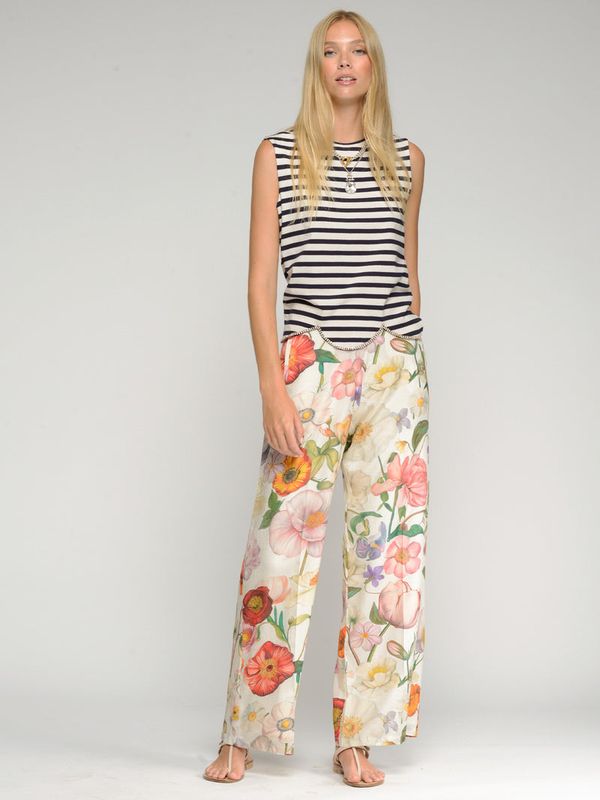 VILAGALLO Elena Floral Pant