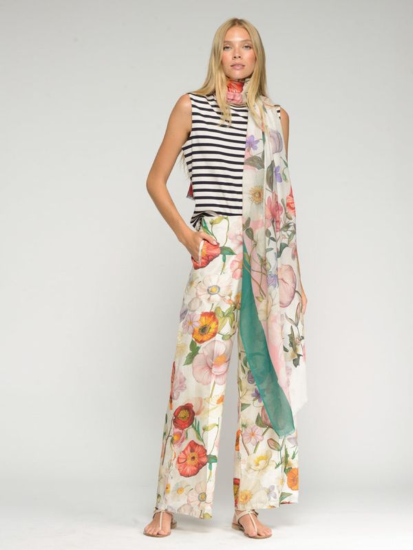 VILAGALLO Elena Floral Pant