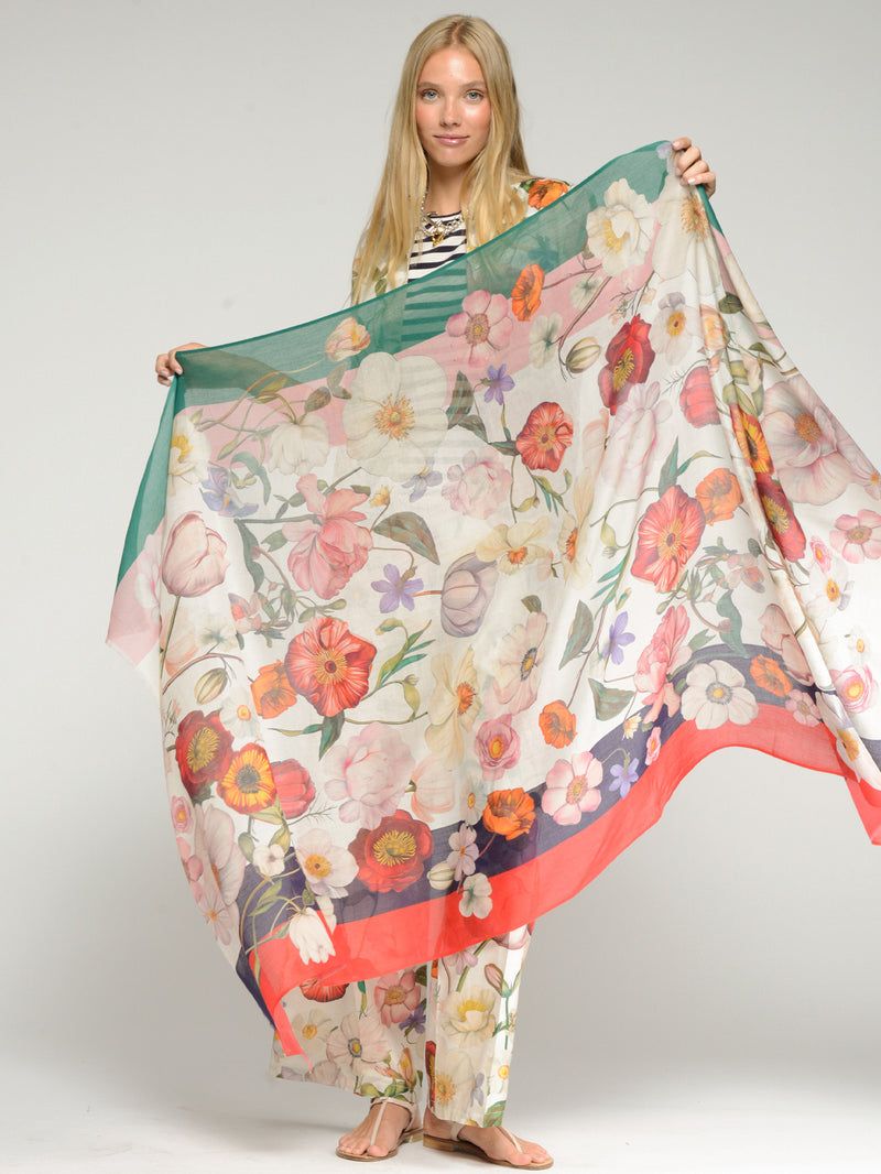 VILAGALLO Floral Scarf