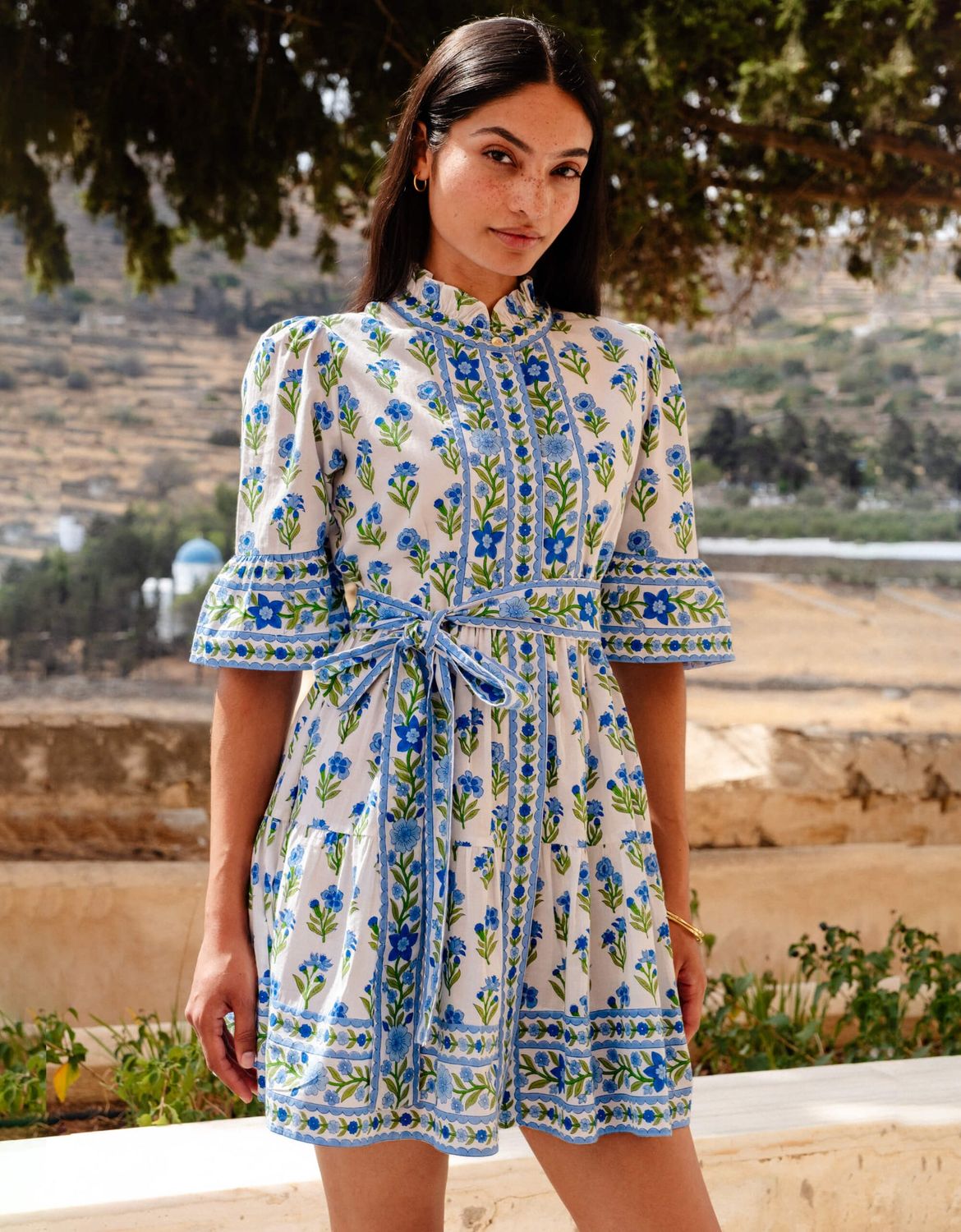 PINK CITY PRINTS Gemma Mini lapis meadow