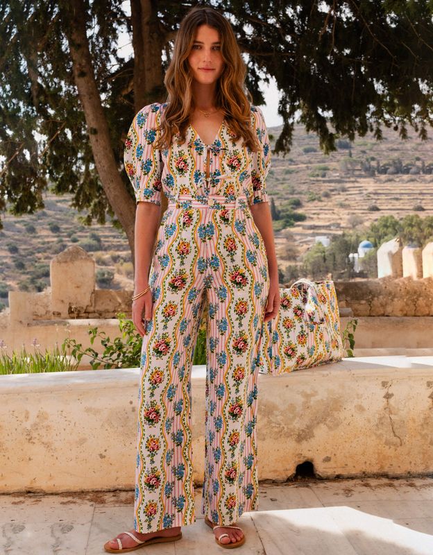 PINK CITY PRINTS Gabi Trousers Vintage Bouquet