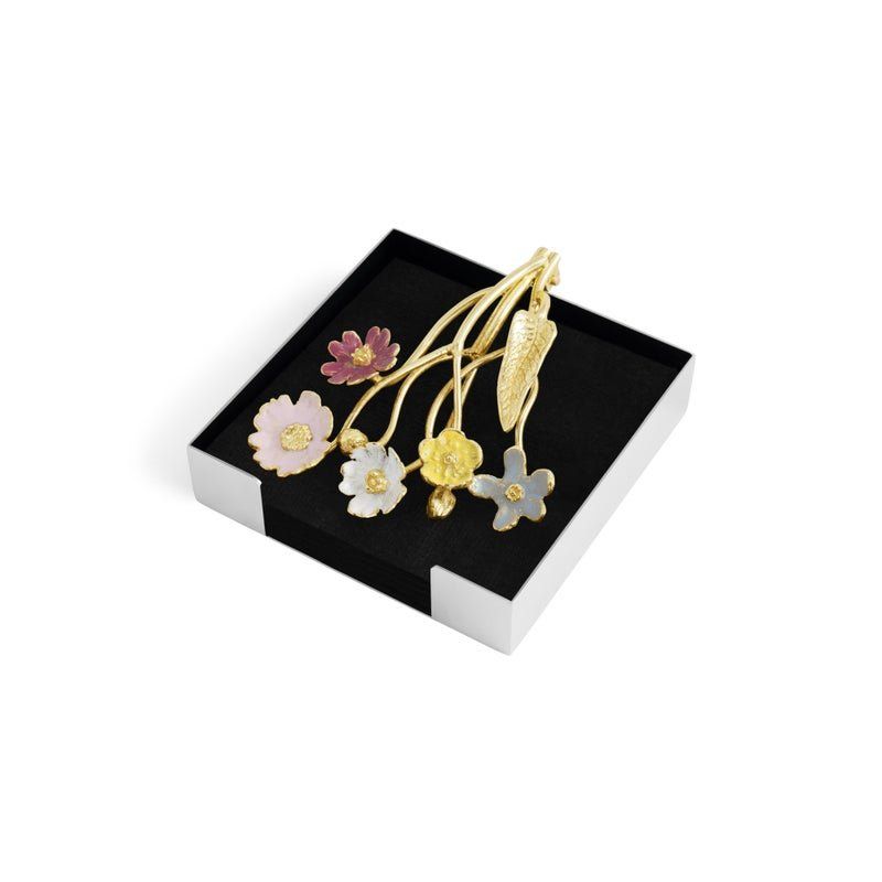 MICHAEL ARAM Wildflowers cocktail napkin holder