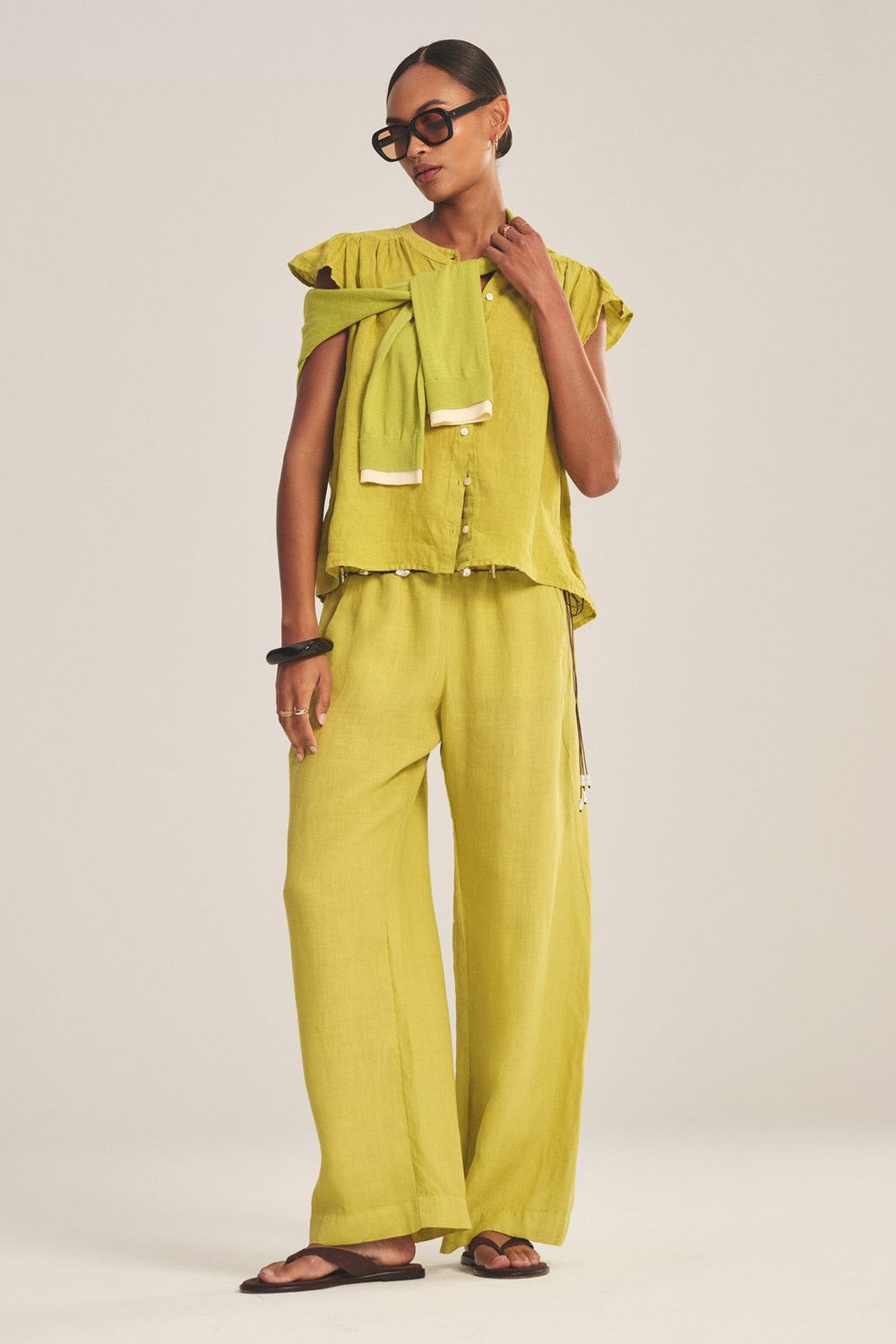 VELVET Lola Pull On Pant Citron VELVET Lola Pull On Pant Citron