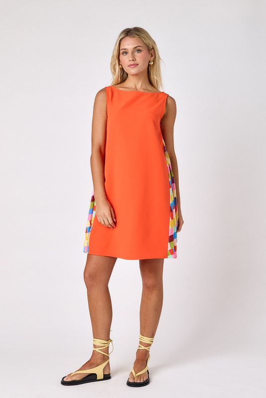 CROSBY Pixie Dress Tangerine