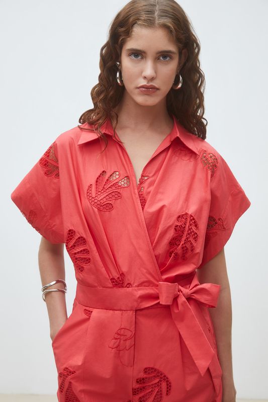 SUNCOO Tracy Geranium  Romper