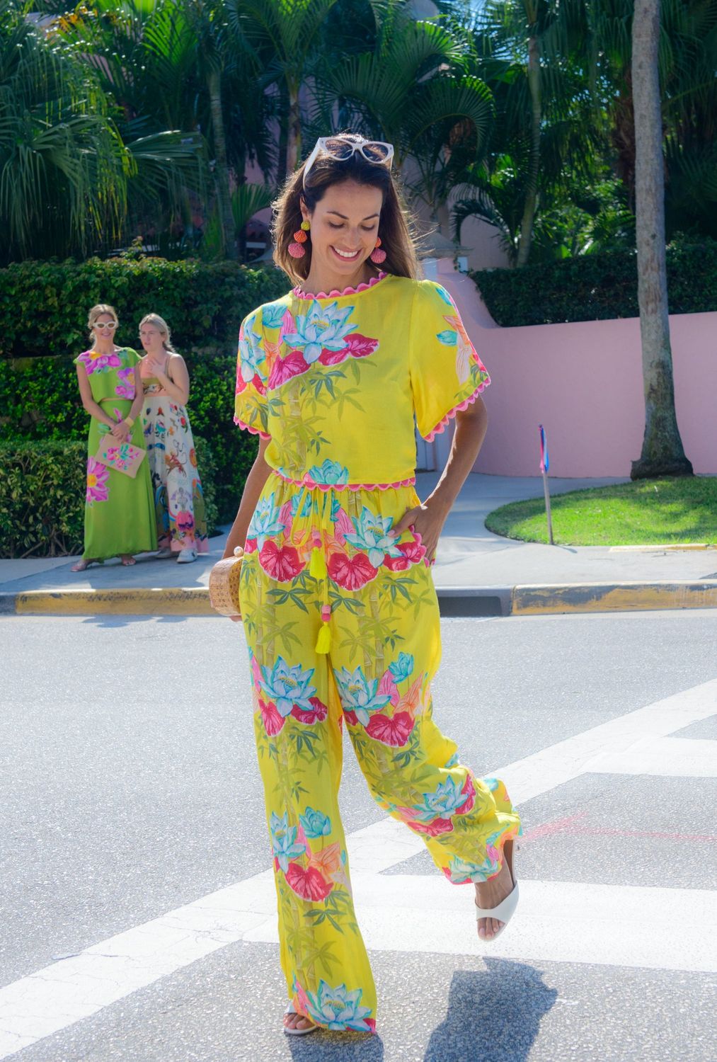 ELIZABETH JAMES Presley Pant Tropical Bamboo