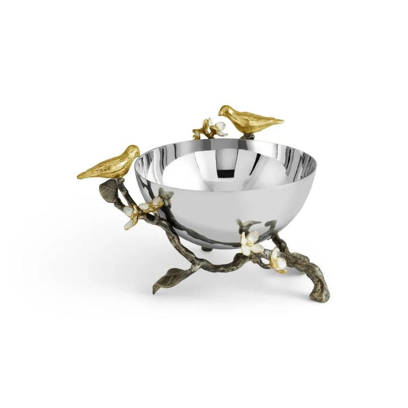 MICHAEL ARAM Lovebirds nut bowl