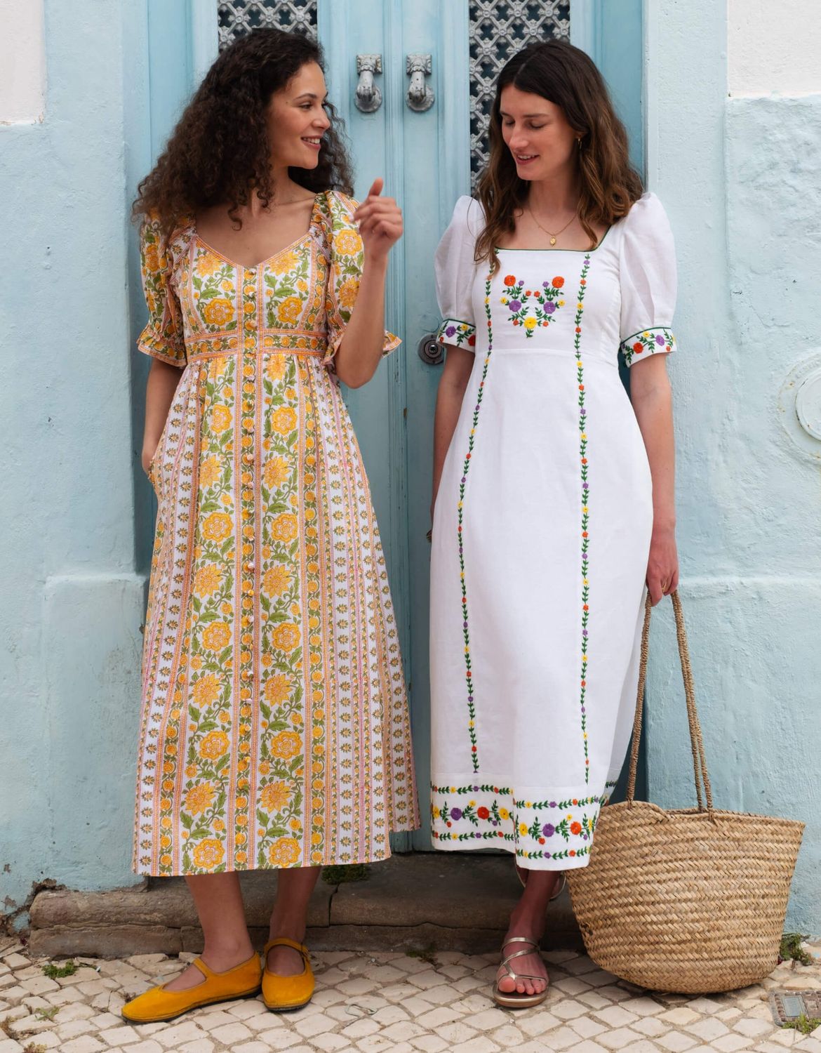 PINK CITY PRINTS Maree Dress Amber Border