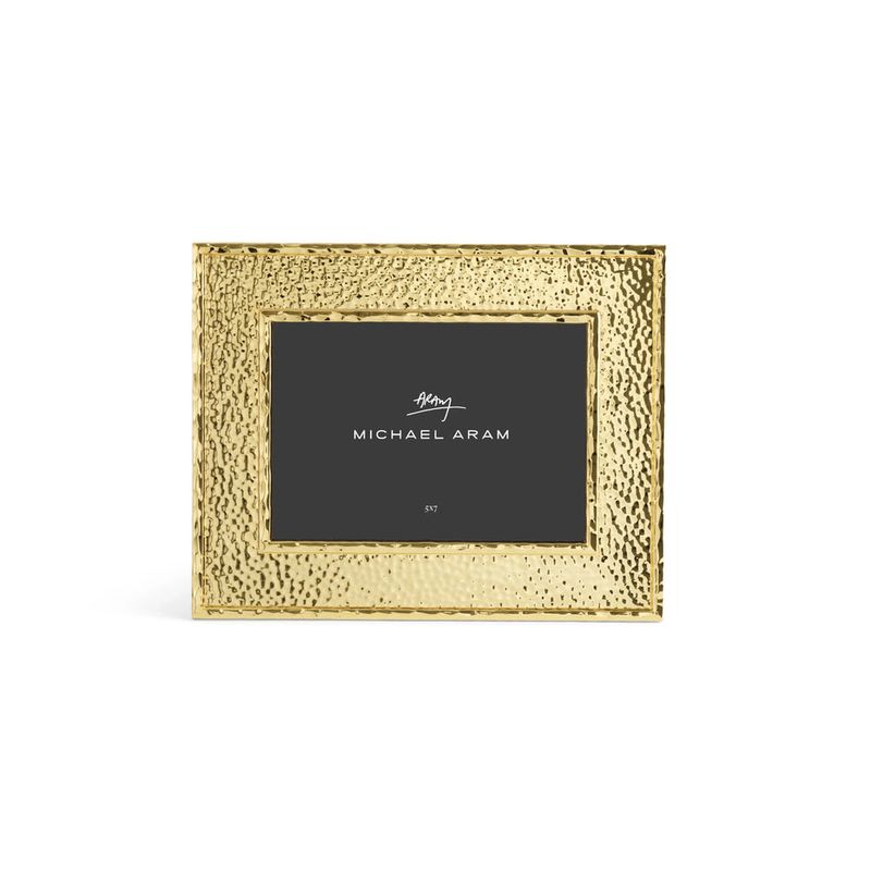 MICHAEL ARAM Hammertone Frame  8x10 gold