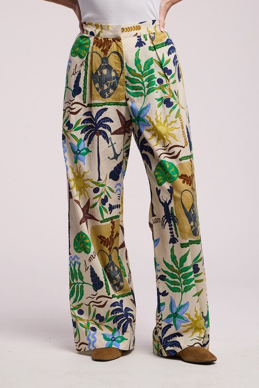 VELVET Trixie Pant Cotton Cambric Wide Leg Pant
