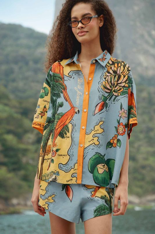 FARM RIO Beaches Path Shirt FARM RIO Beaches Path Shirt