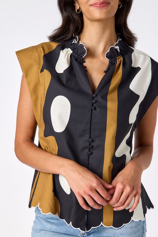 CROSBY Fritzy Top Wild Line