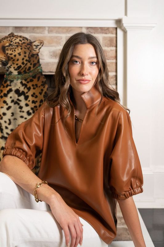EMILY MCCARTHY Poppy top luggage vegan leather