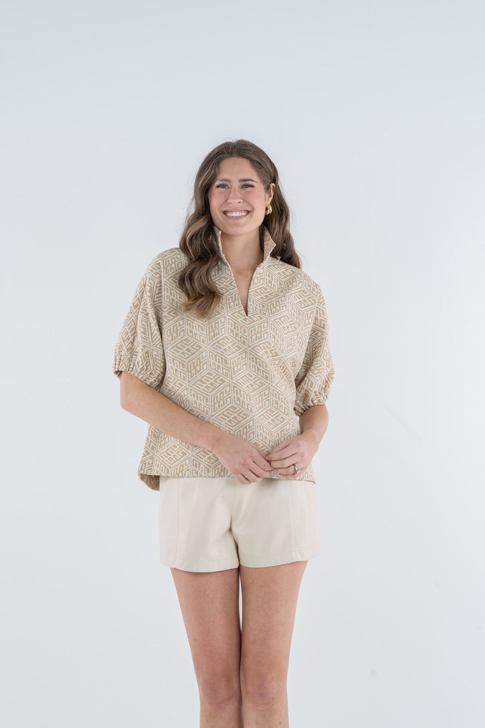 EMILY MCCARTHY Poppy Top Mosaic Monogram