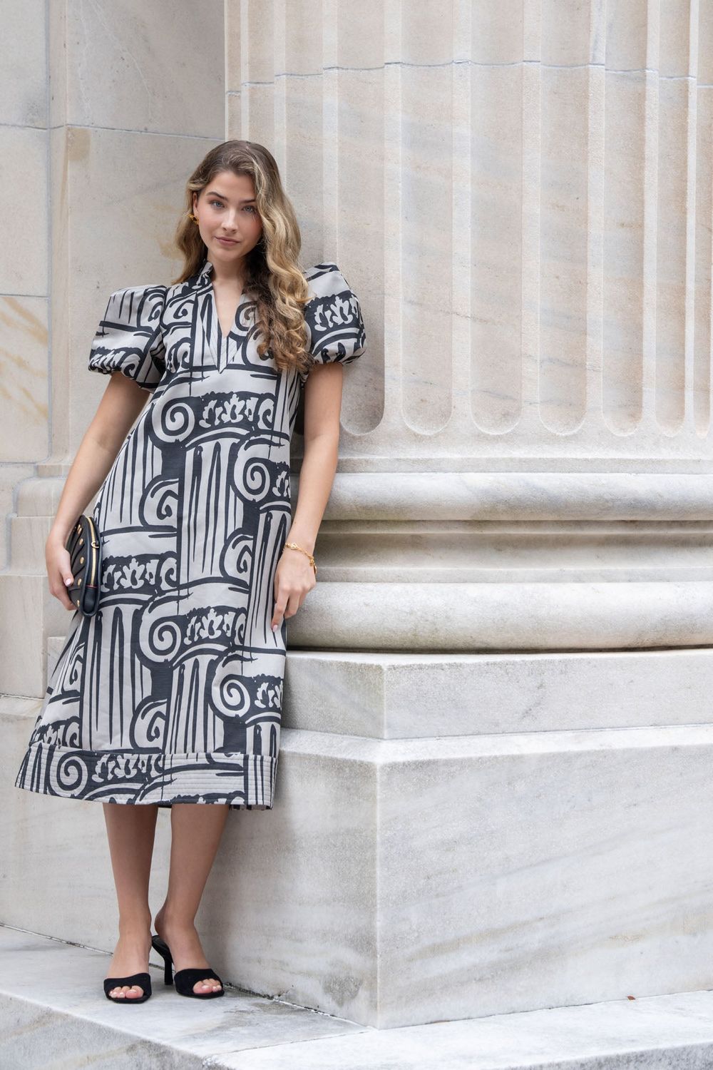 EMILY MCCARTHY Hampton Dress Roma Jacquard EMILY MCCARTHY Hampton Dress Roma Jacquard