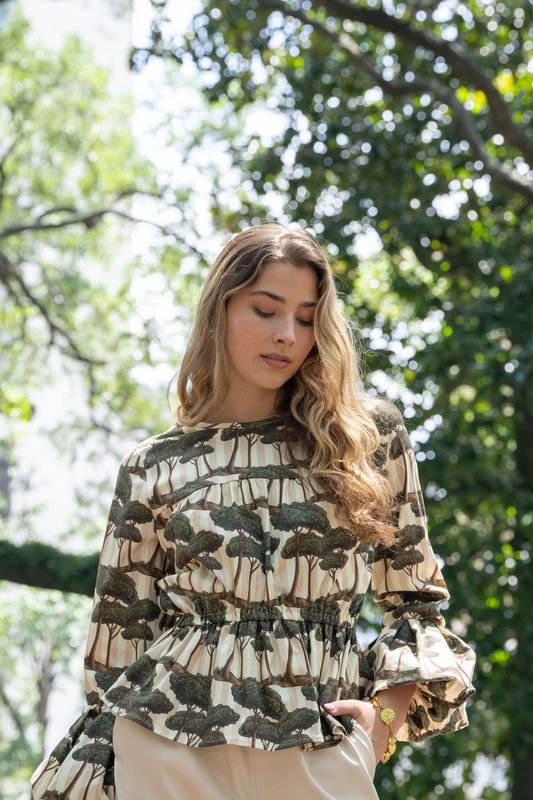 EMILY MCCARTHY Harper Top Umbrella Pine Twill
