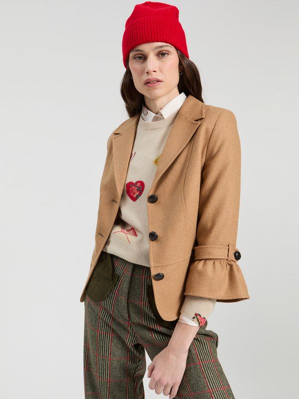 VILAGALLO Beige Tweed Jacket