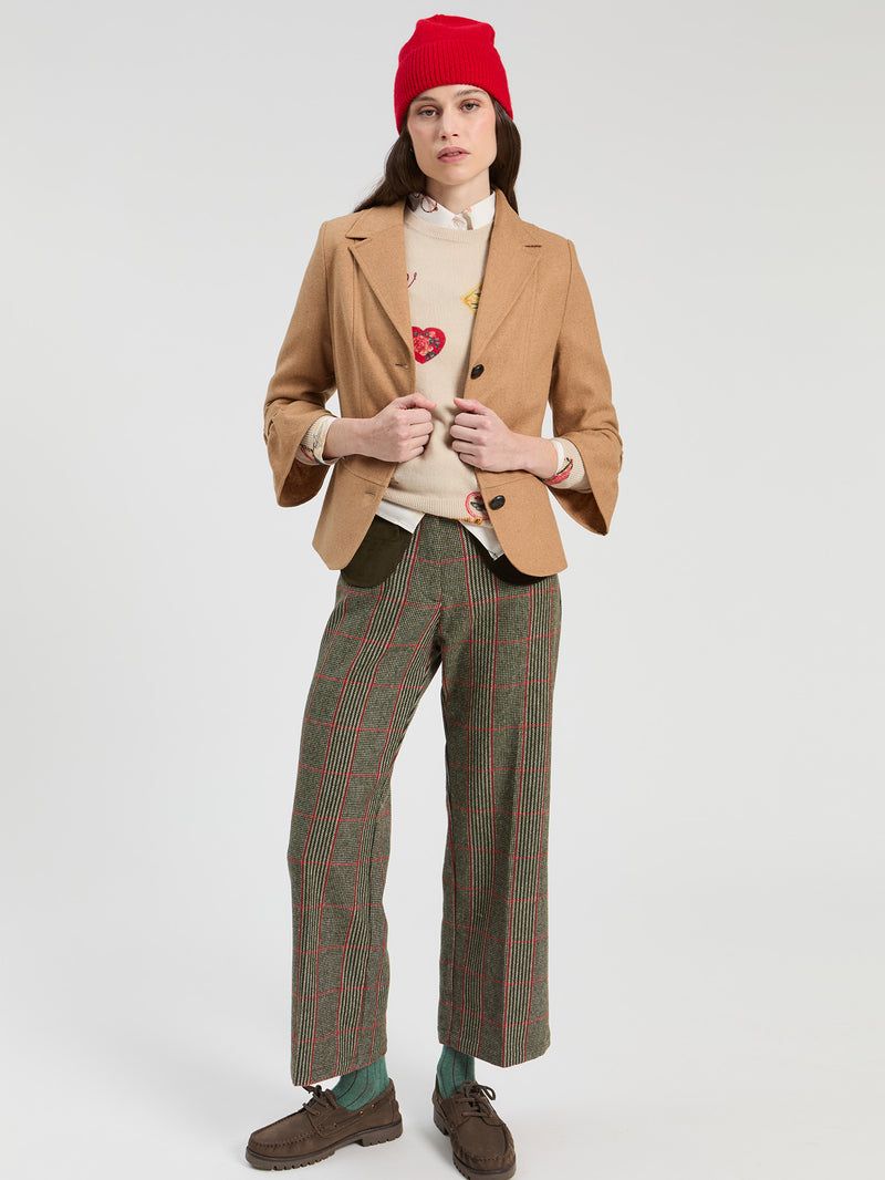 VILAGALLO Beige Tweed Jacket VILAGALLO Beige Tweed Jacket