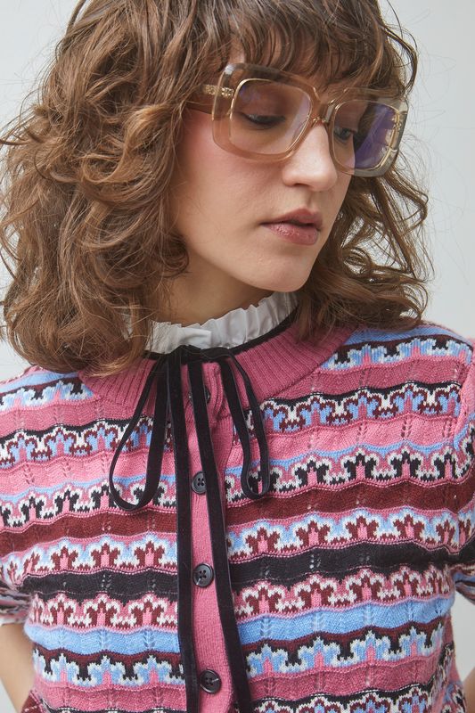SUNCOO Gemoni Fancy Striped Jumper Rose