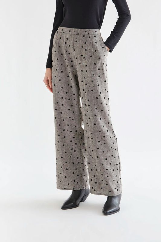 COMPANIA FANTASTICA Chocolate Embroidery Pant COMPANIA FANTASTICA Chocolate Embroidery Pant
