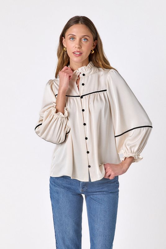 CROSBY Worth Blouse Ivory CROSBY Worth Blouse Ivory