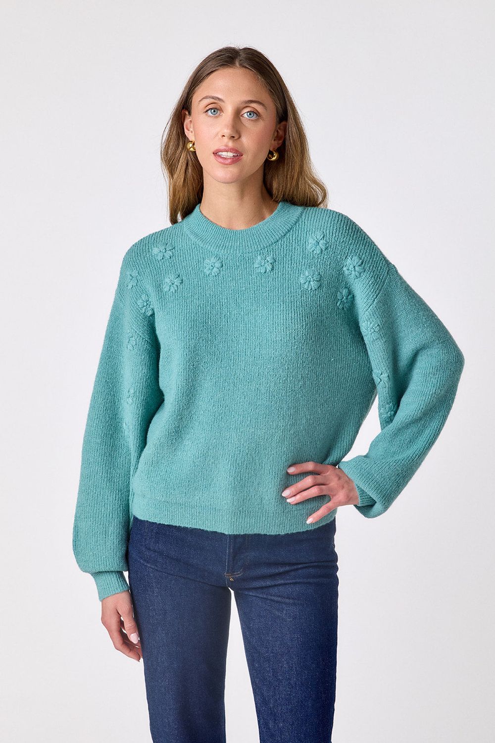CROSBY Miller Sweater Amazonite CROSBY Miller Sweater Amazonite