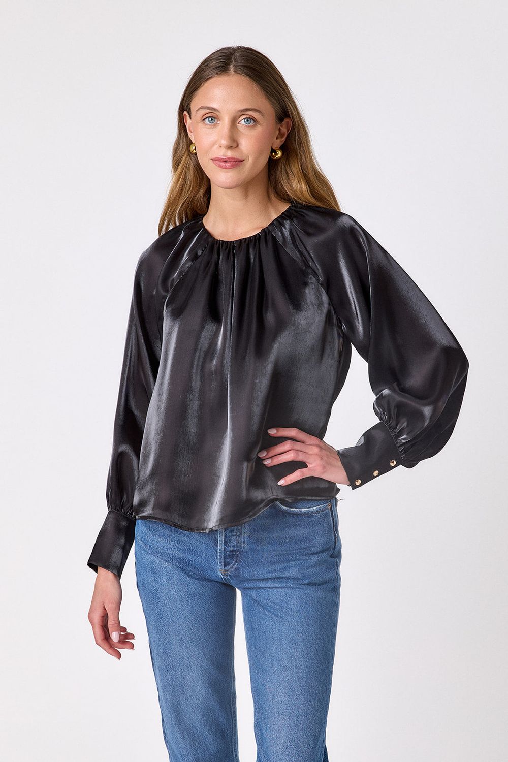 CROSBY Elizabeth Blouse Black