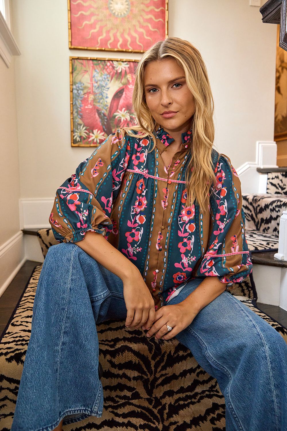 CROSBY Worth Blouse Tapestry CROSBY Worth Blouse Tapestry