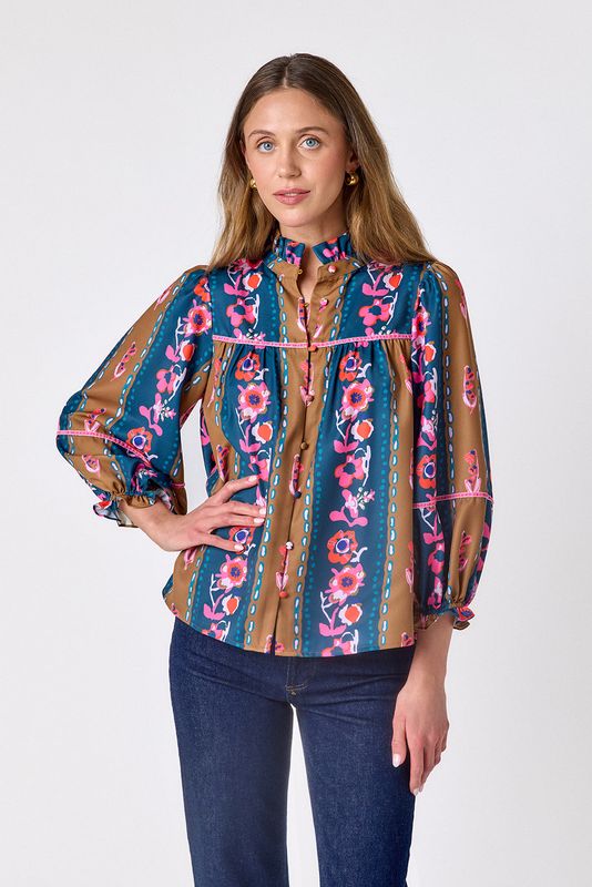 CROSBY Worth Blouse Tapestry