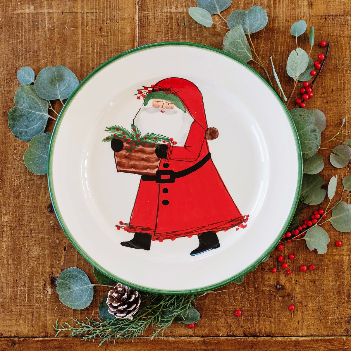 VIETRI OSN Rimmed Round platter