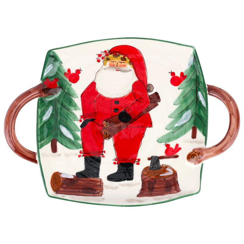 VIETRI OSN square handled platter OSN-78170