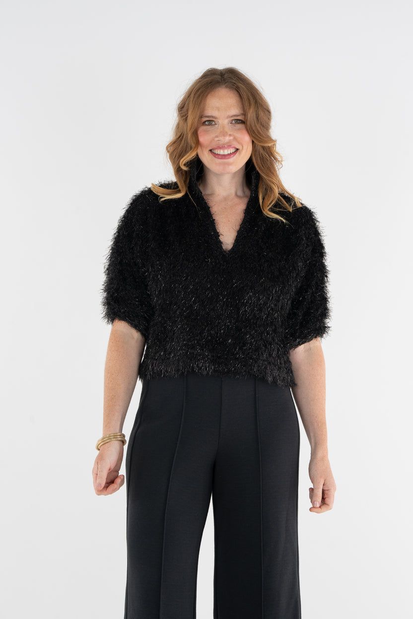 EMILY MCCARTHY Estelle Black tie top EMILY MCCARTHY Estelle Black tie top