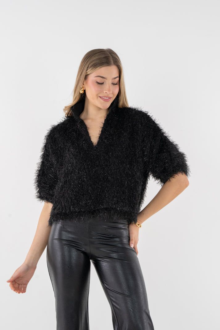 EMILY MCCARTHY Estelle Top Black Tie EMILY MCCARTHY Estelle Top Black Tie