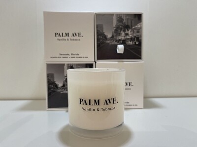 Palm Ave. Vanilla Tobacco Soy Candle
