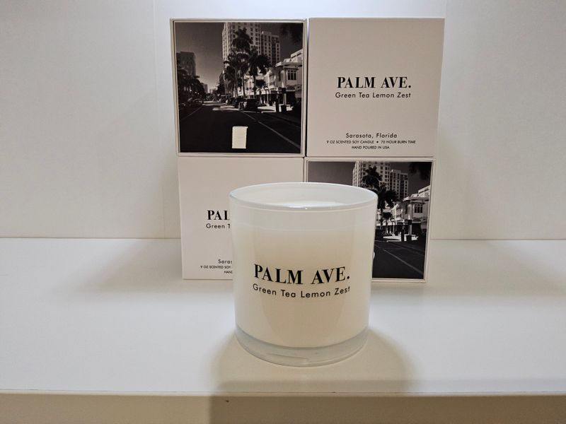 Palm Ave. Green Tea Lemon Zest Candle