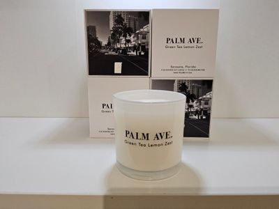 Palm Ave. Green Tea Lemon Zest Candle