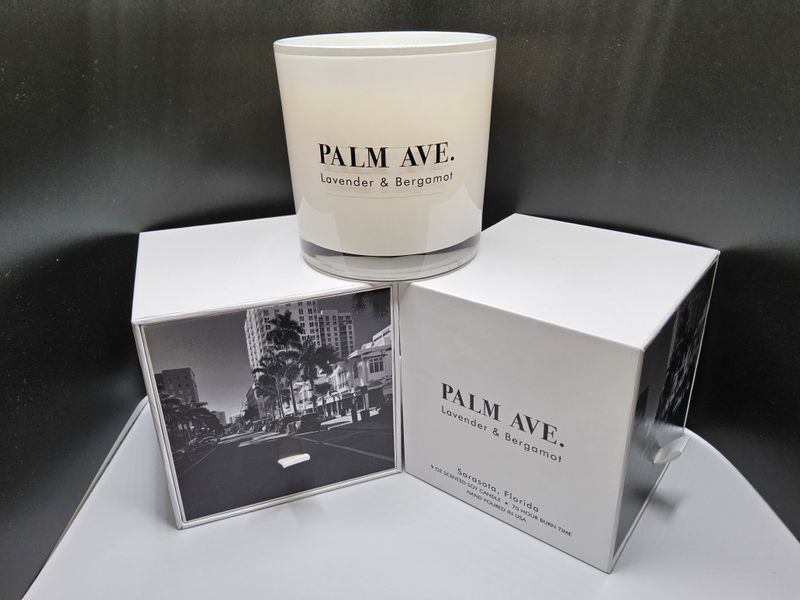 Palm Ave. Lavender &amp; Bergamot Candle 