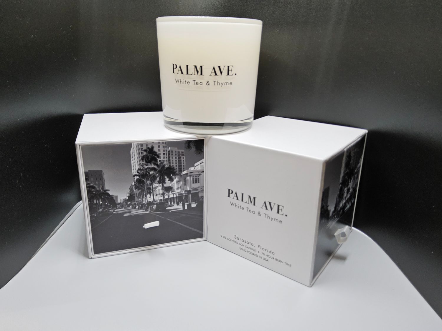 Palm Ave. White Tea &amp; Thyme Candle
