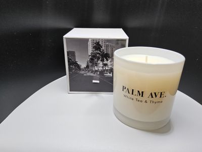 Palm Ave. White Tea &amp; Thyme Candle