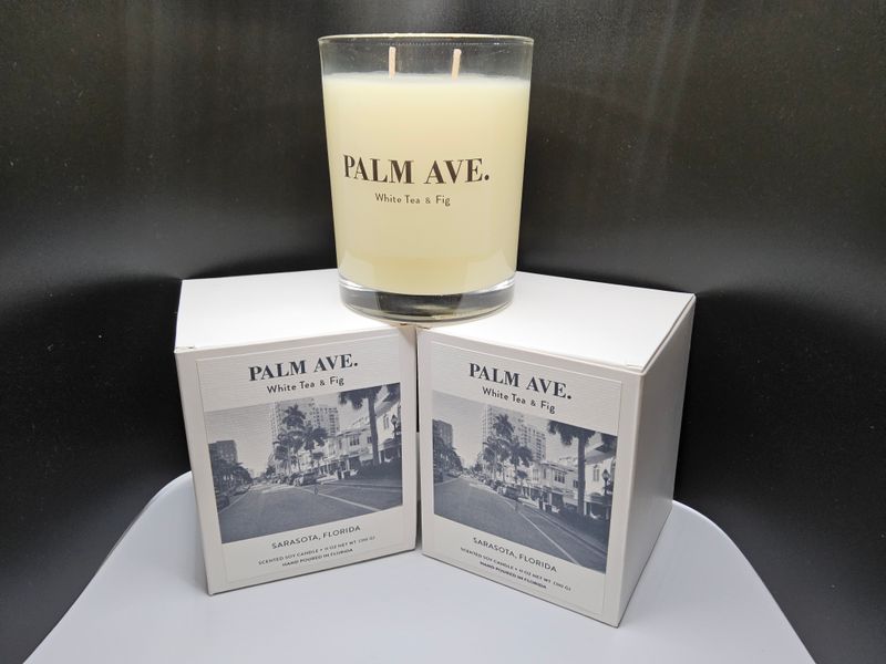 Palm Ave. White Tea &amp; Fig Candle