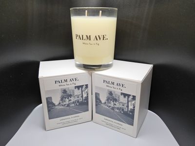 Palm Ave. White Tea &amp; Fig Candle