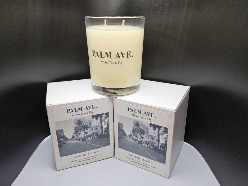 Palm Ave. White Tea &amp; Fig Candle